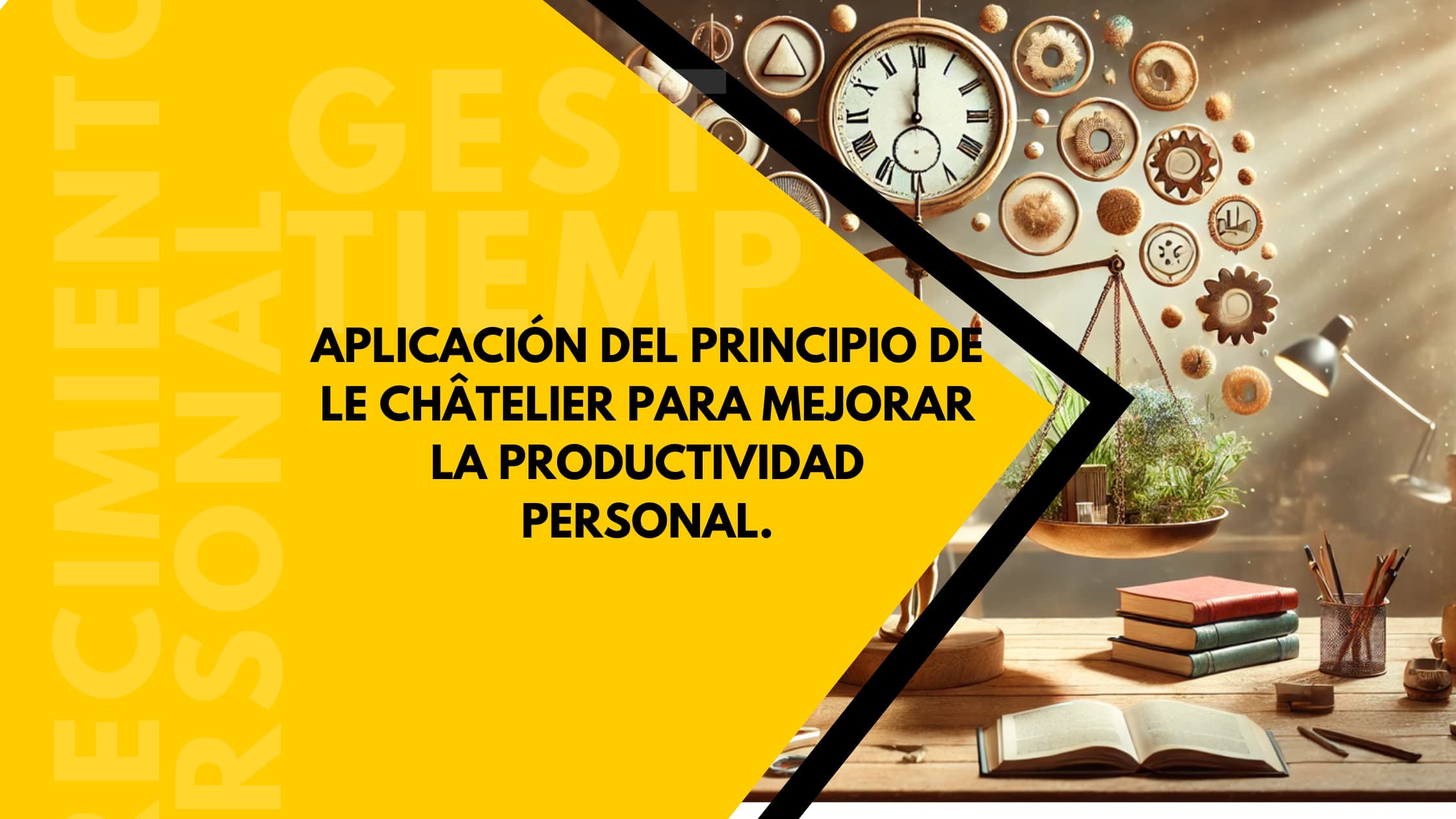 Aplicación del Principio de Le Châtelier para mejorar la productividad personal.